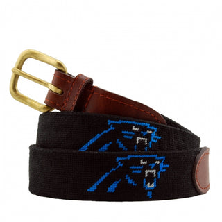 Smathers & Branson Needlepoint Belt - Carolina Panthers (Size 32)