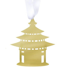 Load image into Gallery viewer, Moon &amp; Lola Mirrored Gold Ornament - Pagoda
