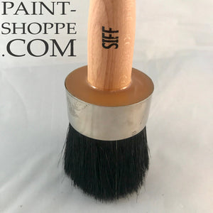 SIFF 2" Short Handle Black Bristle Waxing brush