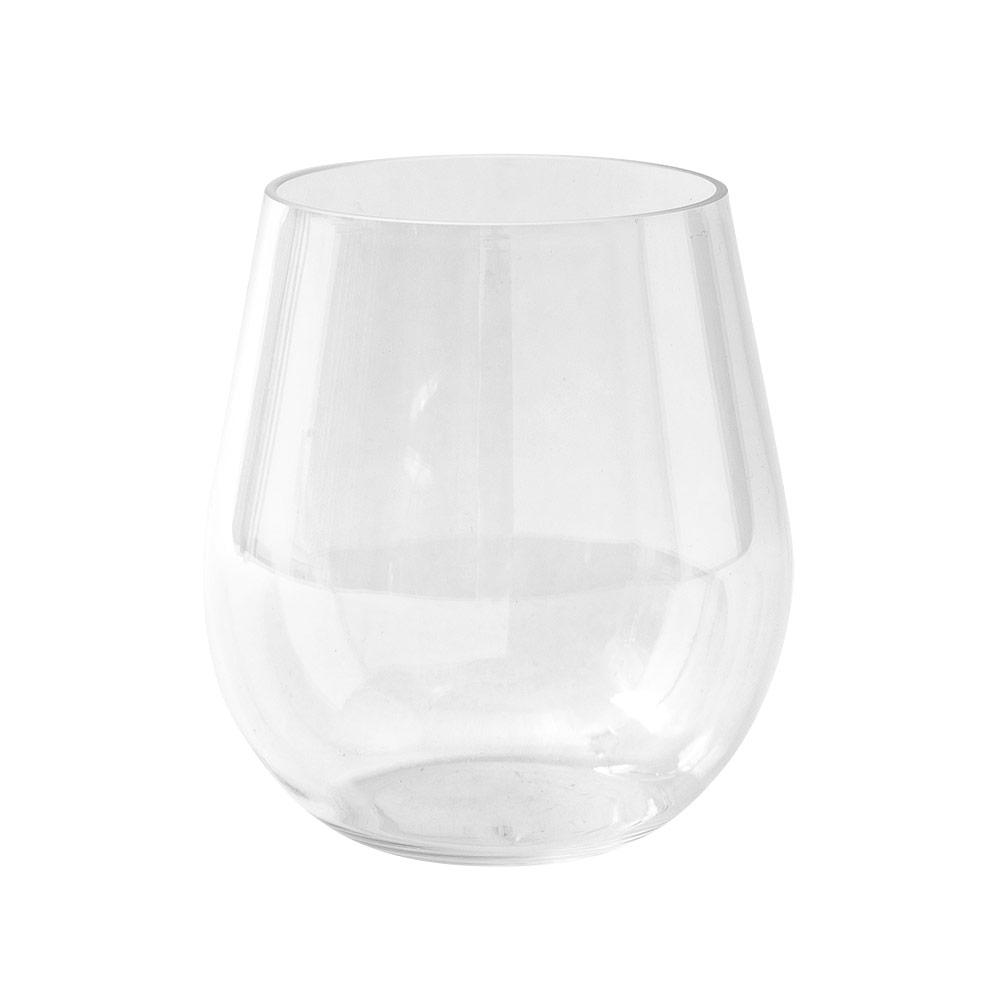 Caspari Acrylic Stemless Wine Glass 12oz