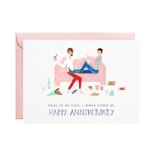 Mr. Boddington's Studio Anniversary Greeting Card - Cheers From the Couch