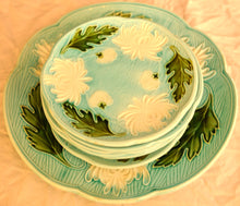 Load image into Gallery viewer, Majolica Turn of the Century German plates set of 8 - Chestnut Lane Antiques &amp; Interiors - 7
