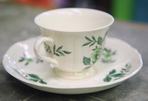 Wedgwood Green Leaf Cup and Saucer - Chestnut Lane Antiques & Interiors - 5