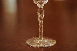 Vintage Rock Sharpe Pattern Claret Wine Glass - Chestnut Lane Antiques & Interiors - 4