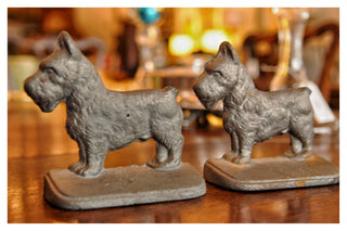 Vintage Cast Iron Scottie Bookends - Chestnut Lane Antiques & Interiors - 2