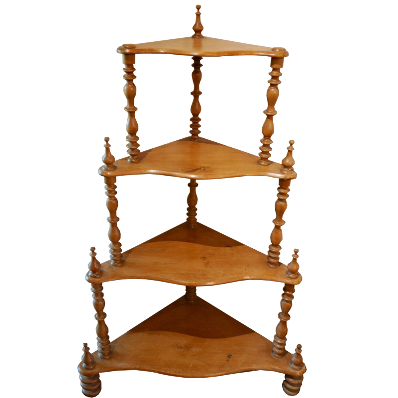 Pine Victorian French Corner What Not - Chestnut Lane Antiques & Interiors - 1