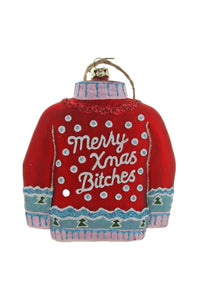 CHRISTMAS SWEATER - RED - Cody Foster Ornament