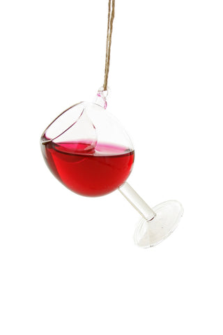 Glass of Red Wine Ornament