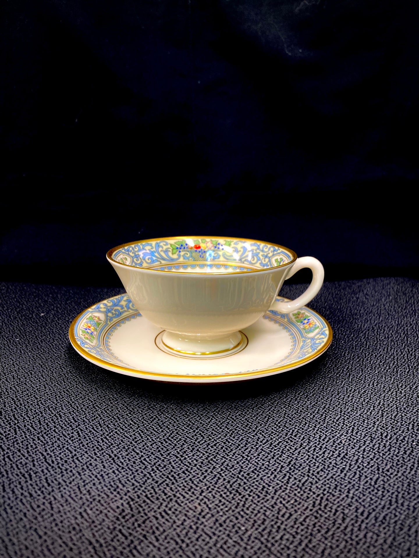 Footed Cup and Saucer