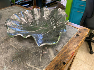 Metal Cabbage Leaf Bowl
