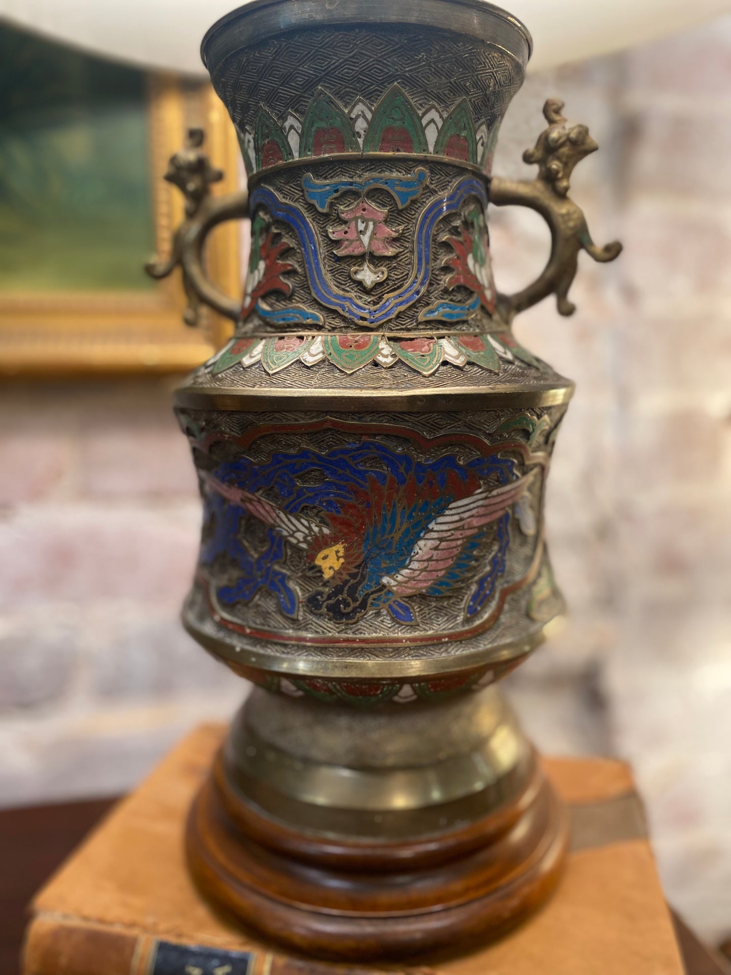 Champleve Lamp