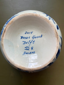 Antique Royal Gouda Delft Bowl