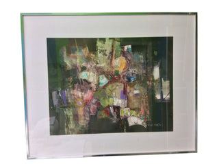 Framed Watercolor by Jane Carter - "I'm Late For Class"