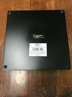Caspari Lacquer Luncheon Napkin Holder - Sage & Gold.