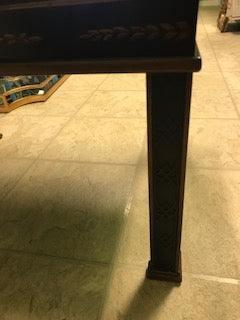 Vintage Gold & Black Lacquer Chinoiserie Drexel Heritage Accent Table
