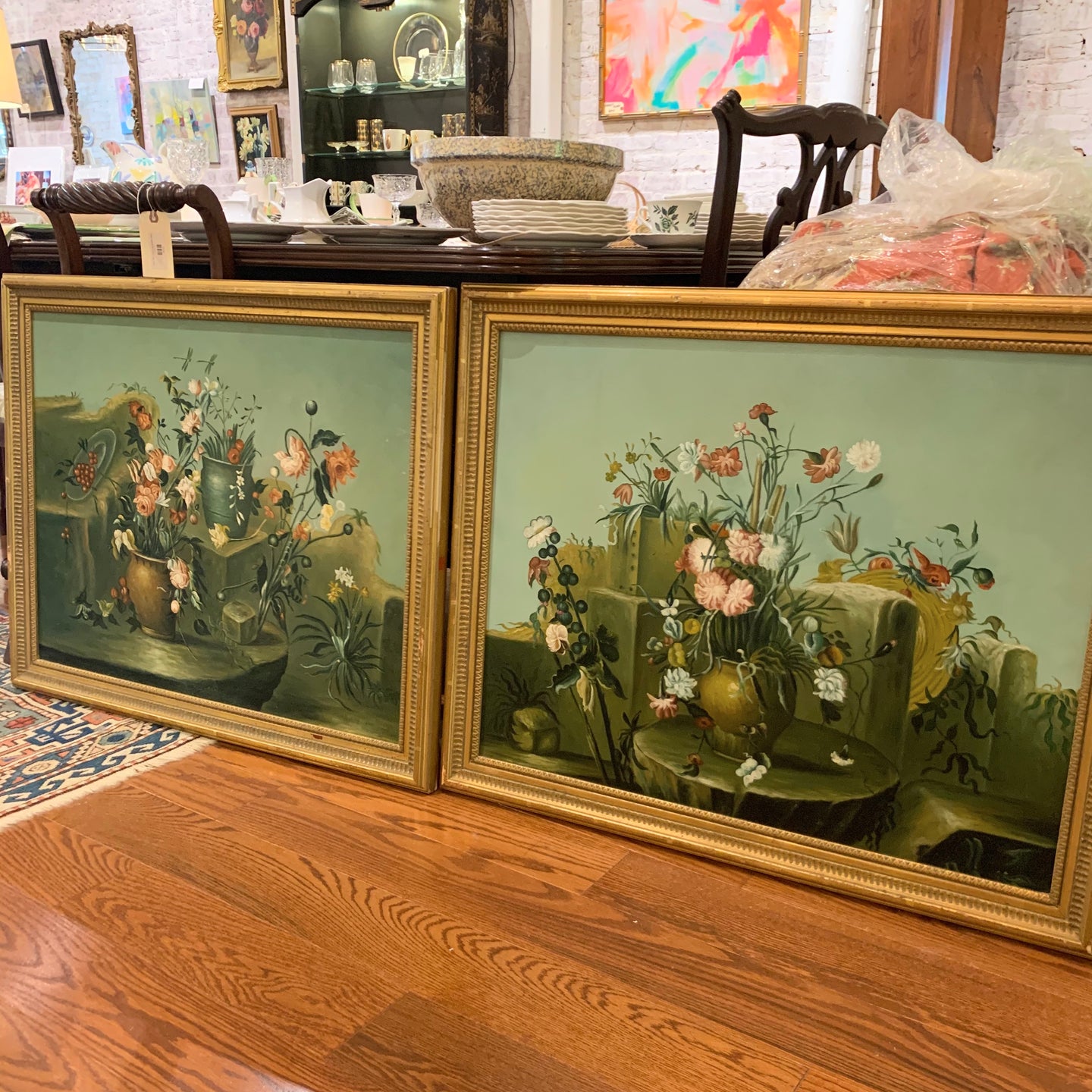 Pair of Chelsea House Floral Still Life Paintings