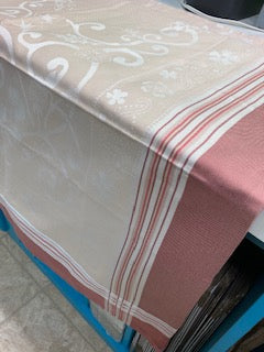 Rose' Hued Buffet Tablecloth by Garnier Thiebaut