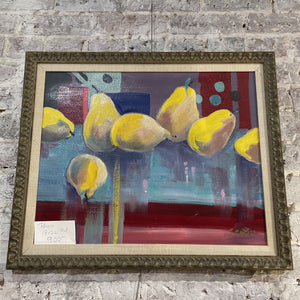 Framed Oil by Jane Carter - "Pears"