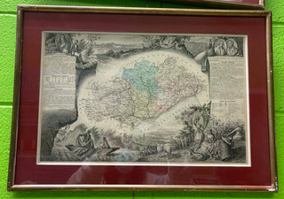 Set of 4 Antique French Maps