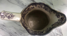Load image into Gallery viewer, Staffordshire England Mulberry Purple Transferware Pitcher
