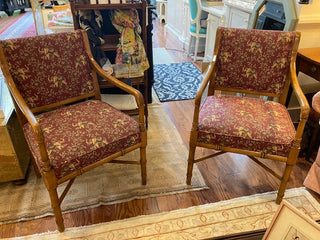 Pair of Faux Bamboo Chairs