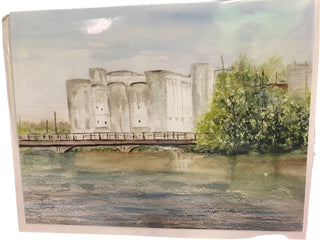 Original Local Watercolor Print Note Card by Terri Hall