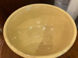 Vintage Brown Banded Mixing Bowl