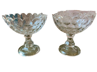 Pair of Vintage Compote Footed Bowls
