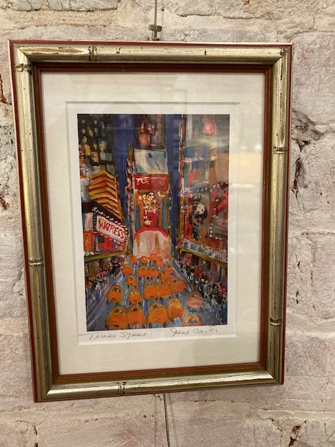 Jane Carter Print in Vintage Frame