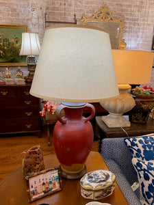 Red Pottery Urn Lamps