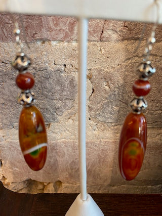 Beautiful Silver and Jasper Earrings
