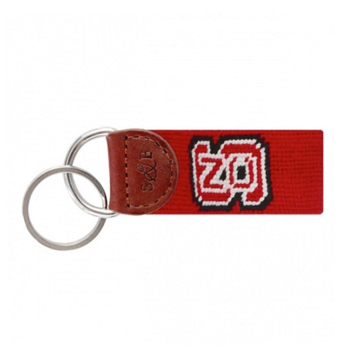 Smathers & Branson Needlepoint Key Fob - NC State