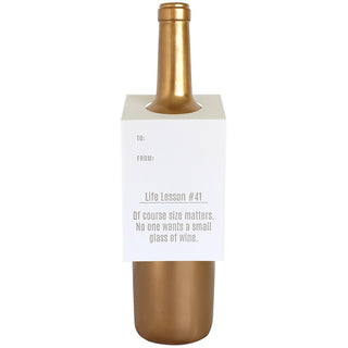 Wine & Spirit Tag - "Life Lesson #41..."