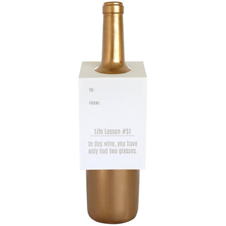 Life Lesson #51 Wine & Spirit Tag