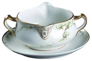 Gravy Boat with Attached Underplate Schleiger 432 by Haviland