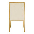 Pair of Velvet & Brass Dining Chairs