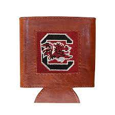 South Carolina (Garnet) Needlepoint Can Cooler
