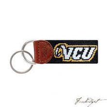 Load image into Gallery viewer, Smathers &amp; Branson Needlepoint Key Fob - VCU
