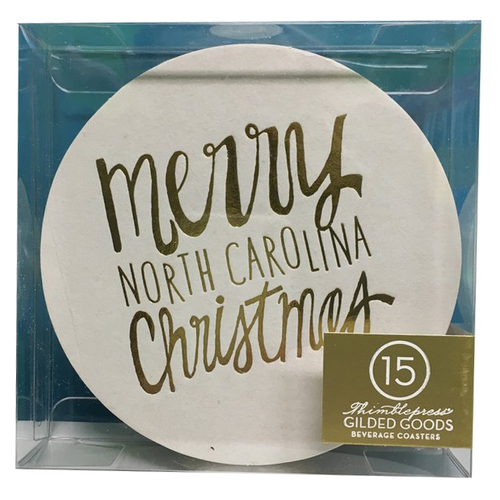 Merry Christmas Coasters - North Carolina - Chestnut Lane Antiques & Interiors - 1