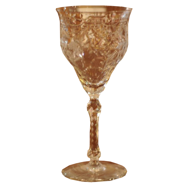 Vintage Rock Sharpe Pattern Water Goblet - Chestnut Lane Antiques & Interiors - 1