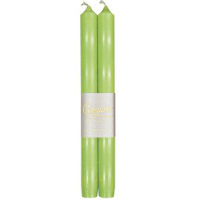Caspari Spring Green Duet Taper Candles - Chestnut Lane Antiques & Interiors
