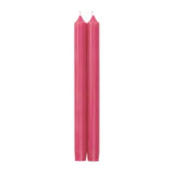 Straight Taper 10" Candles in Fuchsia - 2 Candles Per Package.