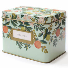 Load image into Gallery viewer, Rifle Paper Co. Recipe Tin - Citrus Floral
