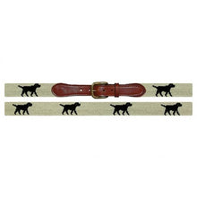 Load image into Gallery viewer, Smathers &amp; Branson Needlepoint Belt - Black Lab (Size 40)
