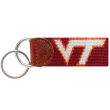 Load image into Gallery viewer, Virginia Tech Needlepoint Key Fob - Smathers &amp; Branson - Chestnut Lane Antiques &amp; Interiors
