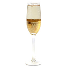 Load image into Gallery viewer, Gold Faceted Champagne Flute

