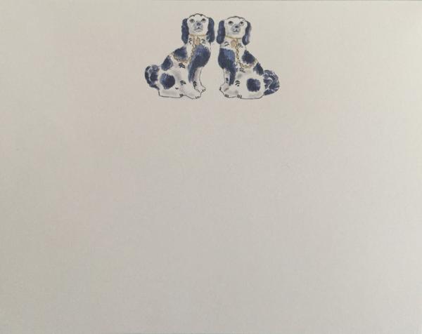 Staffordshire Dogs Slab Notepad