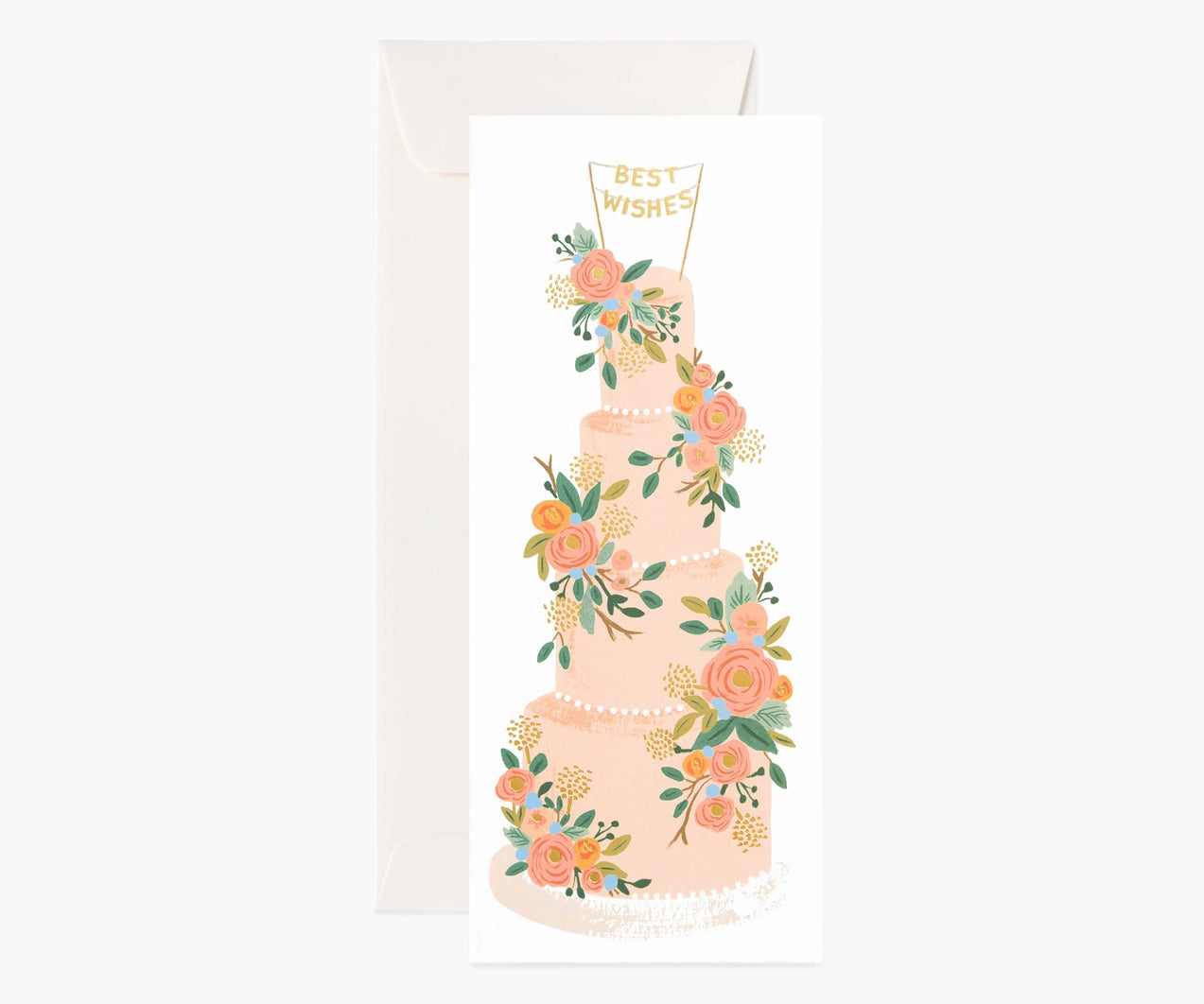 Best Wishes Wedding Cake Card by Rifle Paper