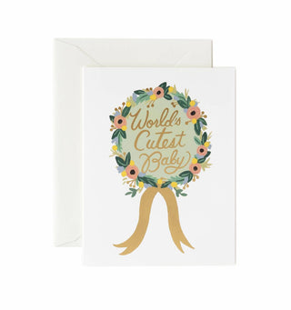 Rifle Paper Co. Greeting Card - World's Cutest Baby
