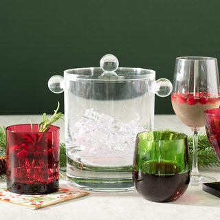Caspari Acrylic Ice Bucket 60oz - Crystal Clear